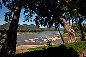 Luang Prabang, Laos - Walking along the riverfront of the Mekong.